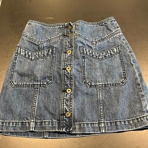 Free People Jean Skirt Size 2